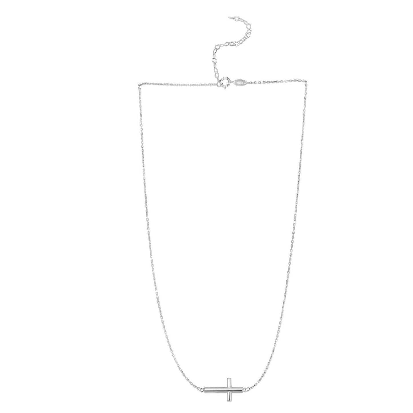 14K White Gold Diamond Cut Figaro Chain