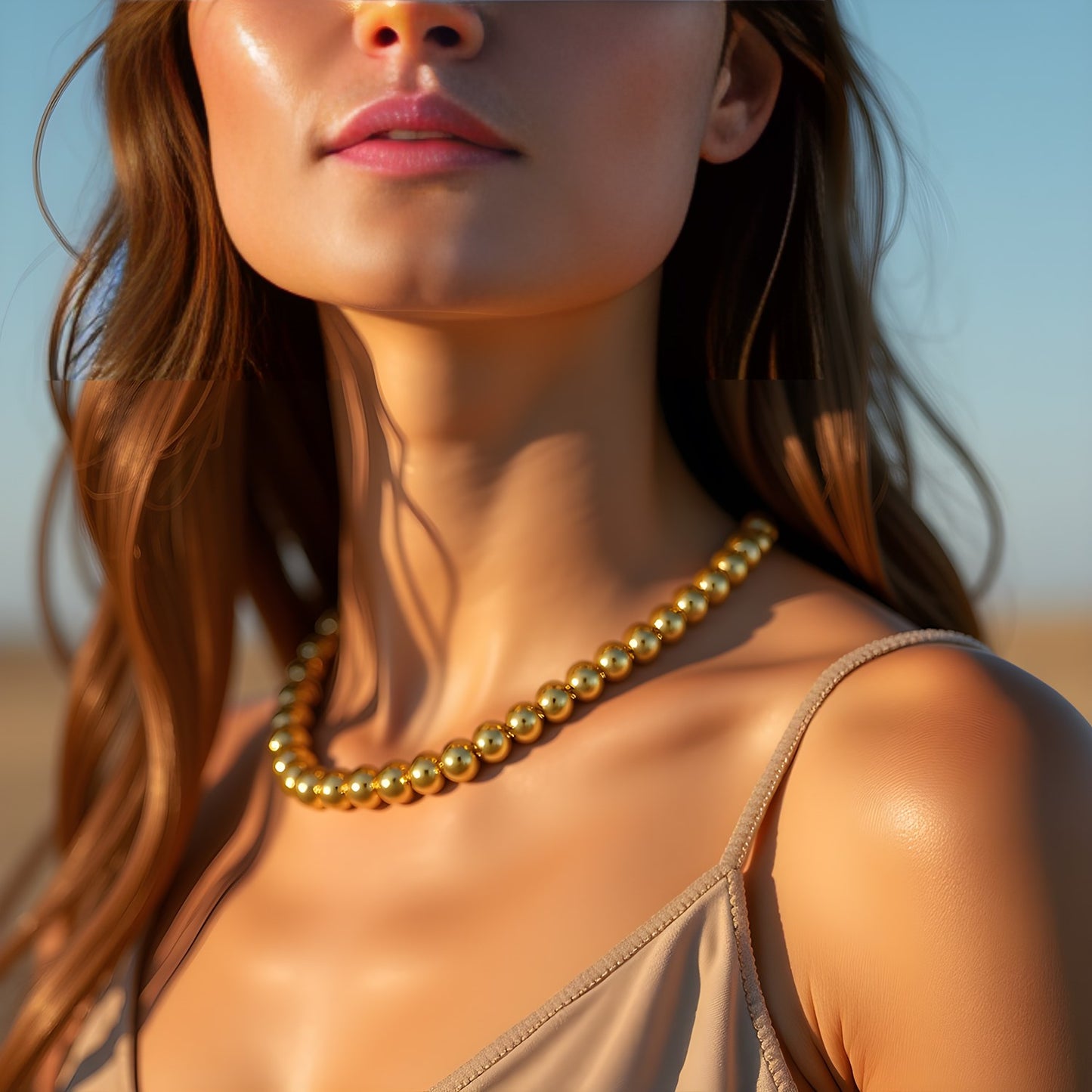 14k Yellow Gold Bead Chain (7mm)