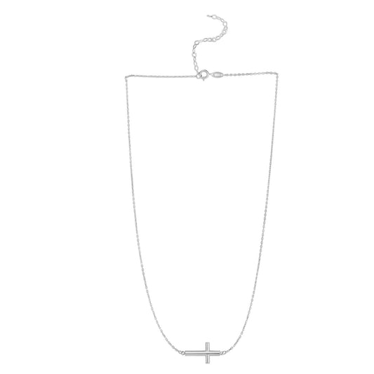14K White Gold Diamond Cut Figaro Chain
