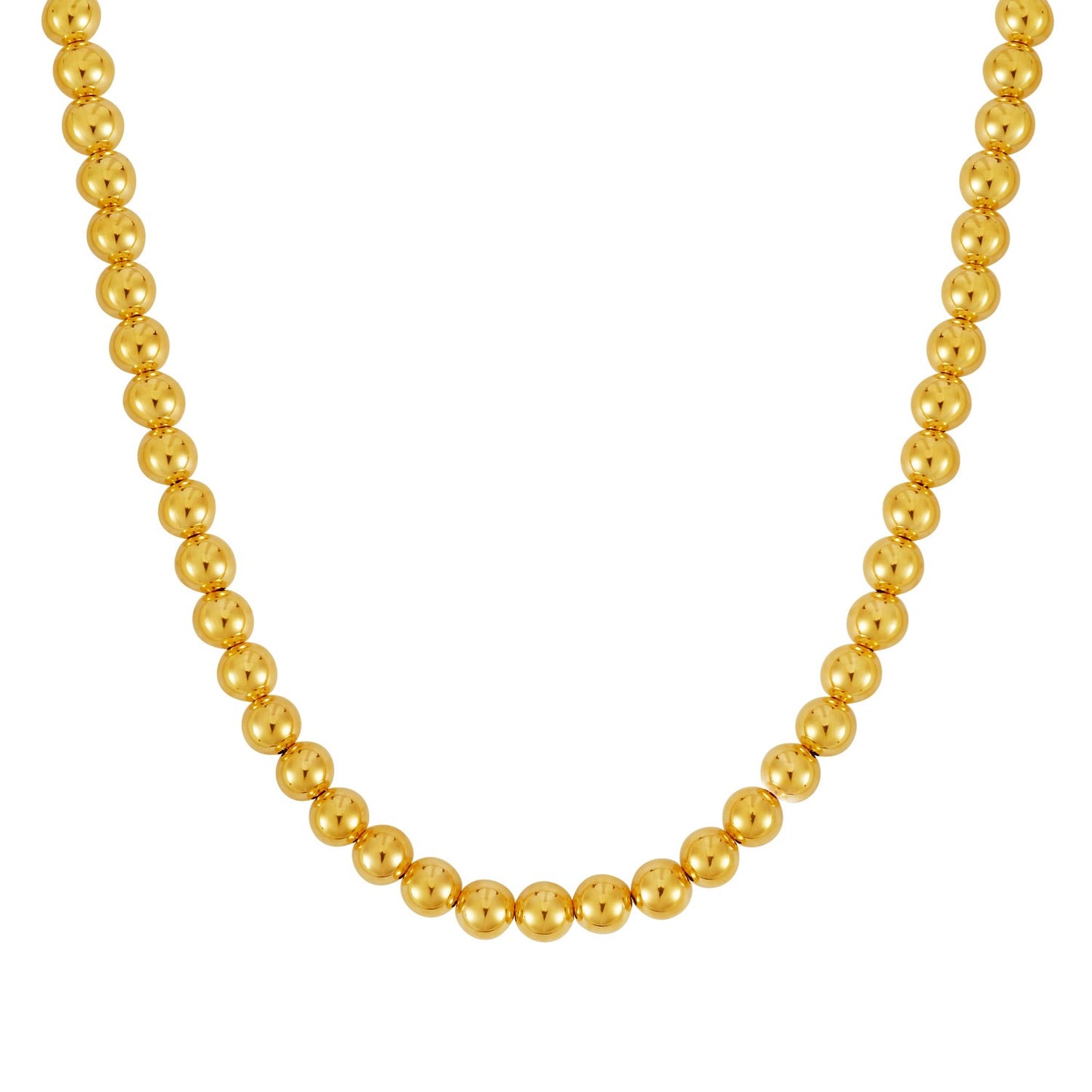 14k Yellow Gold Bead Chain (8mm)